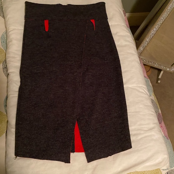 Gray 2-Piece Wool Skirt Set - Picture 4 of 5